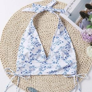 SHEIN Floral Bikini Top